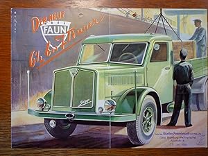 Prospekt für Faun Sepp F 60 L - Der neue 6,5 bis 7 Tonner - Ausgabe 1950.