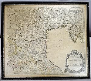 Bild des Verkufers fr Partie Orientale de La Lombardie qui comprend La Republique de Venise [Framed 18th Century Map] zum Verkauf von Sequitur Books