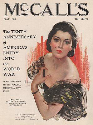 ORIG VINTAGE MAGAZINE COVER/ McCALL'S MAY 1927