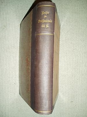 Archiv für Protistenkunde : 48. Band : Heft 1 - 2 - 3 [1924]
