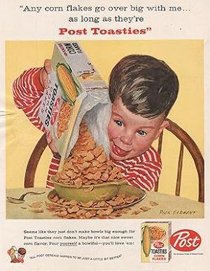 Seller image for ORIG VINTAGE MAGAZINE AD/ 1958 POST BRAN FLAKES CEREAL AD for sale by Monroe Street Books