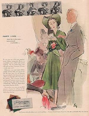 Immagine del venditore per ORIG VINTAGE MAGAZINE AD/ 1940 FORSTMANN WOOLEN AD venduto da Monroe Street Books