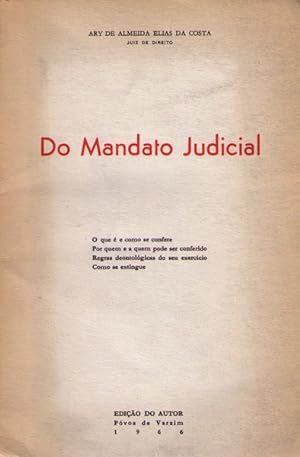 DO MANDATO JUDICIAL.