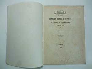 Bild des Verkufers fr L'ombra del conte Camillo Benso di Cavour al cospetto de' grandi italiani. Canzone itala zum Verkauf von Coenobium Libreria antiquaria