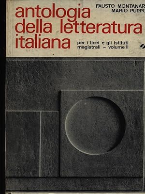 Bild des Verkufers fr Antologia della letteratura italiana vol. II zum Verkauf von Librodifaccia
