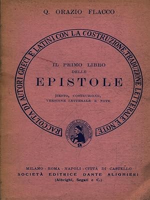 Imagen del vendedor de Il primo libro delle epistole a la venta por Librodifaccia