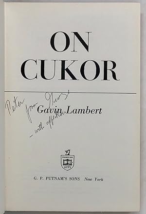 Seller image for On Cukor for sale by Maggs Bros. Ltd ABA, ILAB, PBFA, BA
