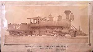 'Rogers Locomotive and Machine Works, Paterson, New Jersey.' Large Albumen photograph on printed ...