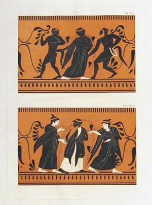 Seller image for SUP. PL I [and] SUP. PL II [An Original Colour Aquatint Plate From] Collection Des Vases Grecs by De M. Le Compte De Lamberg Expliquee Et Publiee Par Alexander De LaBorde for sale by Buddenbrooks, Inc.