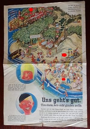 Kathreiner Malzkaffee Werbeblatt: Uns geht`s gut. Von einem, der`s nicht glauben wollte - 1933.