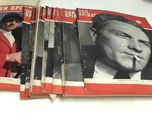 Konvolut von 13 Heften "Der Spiegel" VIII. Jahrgang (1954) Nr.: 2 - 4, 10, 35, 36, 38, 42, 43, 49...