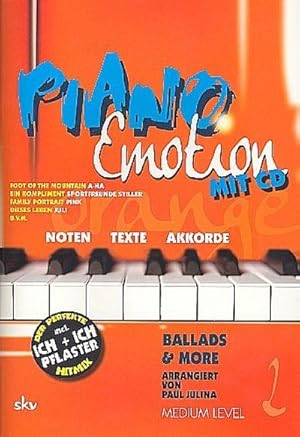 Bild des Verkufers fr Piano Emotion, m. Audio-CD. Bd.2 : Ballads & more. Noten, Texte, Akkorde. Medium level zum Verkauf von AHA-BUCH GmbH