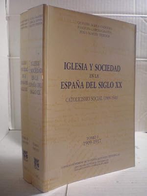 Imagen del vendedor de Iglesia y sociedad en la Espaa del Siglo XX. Catolicismo Social (1909-1940). Tomo I. (1909-1917) - Tomo II. (1918-1920) a la venta por Librera Antonio Azorn