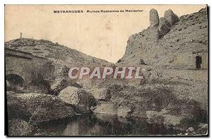 Carte Postale Ancienne Meyrargues Ruines Romaines de Reclavier