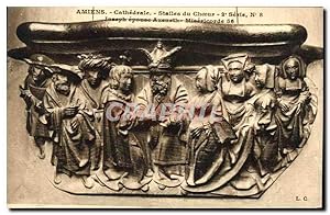 Image du vendeur pour Carte Postale Ancienne Amiens Cathdrale Stalles du Choeur Joseph epouse Azeneth Miseriocorde mis en vente par CPAPHIL