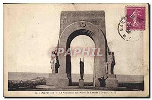 Immagine del venditore per Carte Postale Ancienne Marseille Le Monument aux Morts de l'Armee d'Orient venduto da CPAPHIL