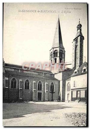 Bild des Verkufers fr Carte Postale Ancienne Gengoux le National L'Eglise zum Verkauf von CPAPHIL