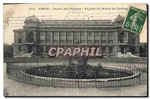 Bild des Verkufers fr Carte Postale Ancienne Paris Jardin des Plantes Faade du Musee de Zoologie Zoo zum Verkauf von CPAPHIL