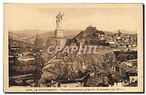 Bild des Verkufers fr Carte Postale Ancienne Le Puy Espaly vue panoramique prise de l'A bousset zum Verkauf von CPAPHIL