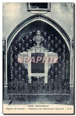 Image du vendeur pour Carte Postale Ancienne Grenoble Eglise St Andre Tombeau du Chevalier Bayard mis en vente par CPAPHIL