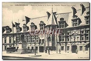 Image du vendeur pour Carte Postale Ancienne Grenoble Palais de Justice et la Statue du Chevalier Bayard mis en vente par CPAPHIL