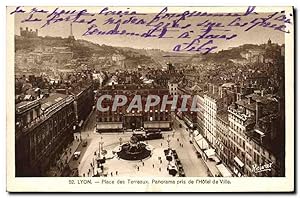 Carte Postale Ancienne Lyon Place des Terreaux