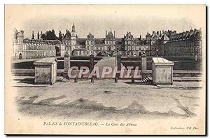 Carte Postale Ancienne Palais de Fontainebleau La Cour des Adieux