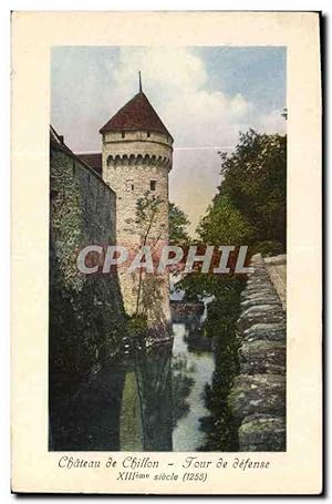 Image du vendeur pour Carte Postale Ancienne Chteau de Chillon Tour de defence XIIIeme siecle mis en vente par CPAPHIL