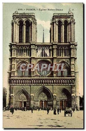 Carte Postale Ancienne Paris Eglise Notre Dame