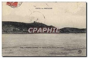 Bild des Verkufers fr Carte Postale Ancienne Perros Guirec Le Phare et l'le Bono zum Verkauf von CPAPHIL