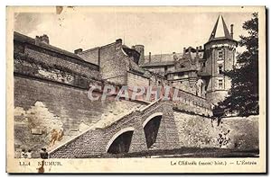 Carte Postale Ancienne Saumur Le Château mon hist L'Entrée