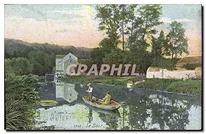 Image du vendeur pour Carte Postale Ancienne Le Soir Publicite Teinture Menagere La Mauresque Avenue des Tuyas Asnieres mis en vente par CPAPHIL