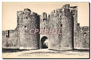 Bild des Verkufers fr Carte Postale Ancienne Aigues Mortes La Porte de la Reine zum Verkauf von CPAPHIL