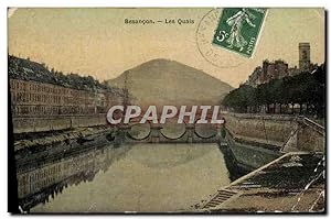 Carte Postale Ancienne Besancon Les Quais