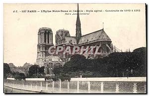 Seller image for Carte Postale Ancienne Paris L'Eglise Notre Dame et l'Abside Style ogival for sale by CPAPHIL