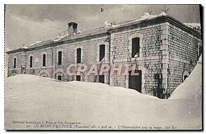 Seller image for Carte Postale Ancienne Le Mont Ventoux Vaucluse L'Observatoire sous la neige cote Est for sale by CPAPHIL