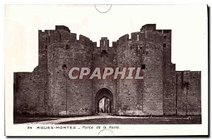 Bild des Verkufers fr Carte Postale Ancienne Aigues Mortes Porte de la Reine zum Verkauf von CPAPHIL