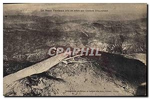 Carte Postale Ancienne Le Mont Ventoux pris en avion par Gustave Daladier Aviation