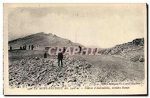 Carte Postale Ancienne Le Mont Ventoux Courses d'Automobiles Derniere rampe