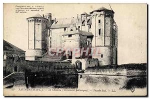 Bild des Verkufers fr Carte Postale Ancienne Saumer M et L Le Chteau Monument historique Faade Sud zum Verkauf von CPAPHIL