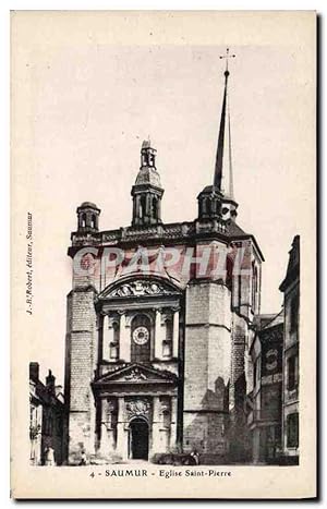 Bild des Verkufers fr Carte Postale Ancienne Saumer Eglise Saint Pierre zum Verkauf von CPAPHIL