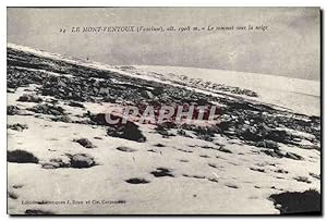 Seller image for Carte Postale Ancienne Le Mont Ventoux Vaucluse Le sommet sous la neige for sale by CPAPHIL