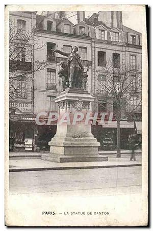 Bild des Verkufers fr Carte Postale Ancienne Paris La Statue de Danton zum Verkauf von CPAPHIL
