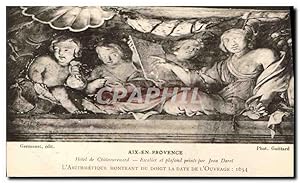 Image du vendeur pour Carte Postale Ancienne Aix en Provence htel de Chteaurenard Escalier et plafond peints par Jean Daret l'Arithmetique mis en vente par CPAPHIL