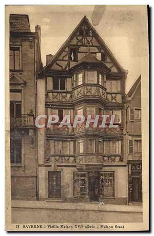 Imagen del vendedor de Carte Postale Ancienne Saverne Vieille Maison Maison Staat a la venta por CPAPHIL