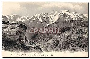 Carte Postale Ancienne La Meije et les Ecrins