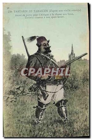 Image du vendeur pour Carte Postale Ancienne Tartarin de Tarascon d'apres une vieille estampe mis en vente par CPAPHIL