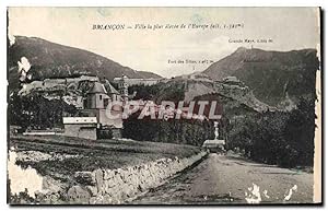 Carte Postale Ancienne Briancon Ville la plus elevee de l'Europe