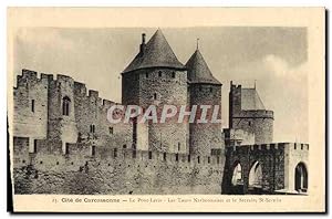 Immagine del venditore per Carte Postale Ancienne Cite de Carcassonne Le Pont Levis Les Tours Narbonnaises et le Sacraire St Sernin venduto da CPAPHIL