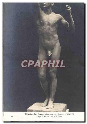Seller image for Carte Postale Ancienne Musee du Luxembourg Auguste Rodin L'Age d'Airan for sale by CPAPHIL